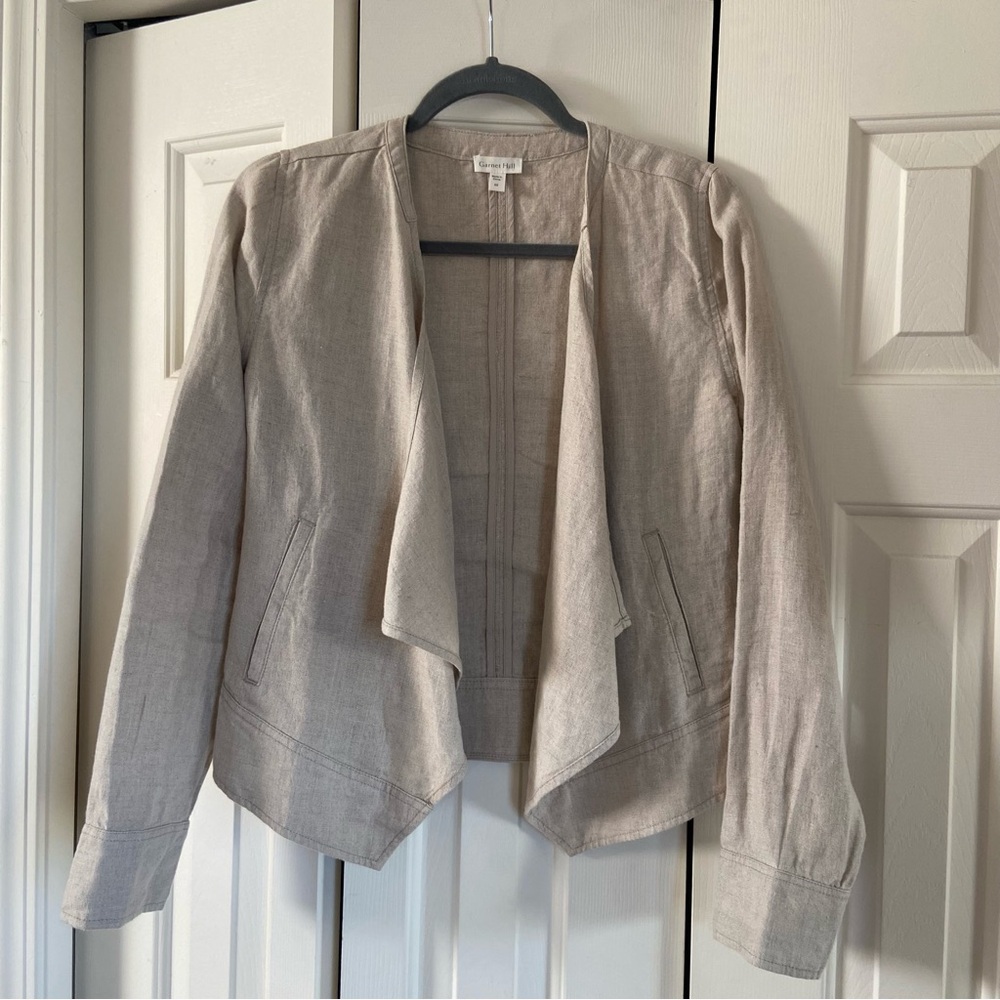 Garnet Hill Natural Linen Jacket